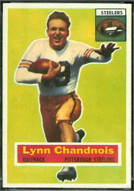 Lynn Chandnois 1956 Topps football card