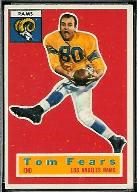 Tom Fears 1956 Topps football card