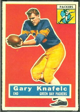 Gary Knafelc 1956 Topps football card Gary Knafelc 1956 Topps football card