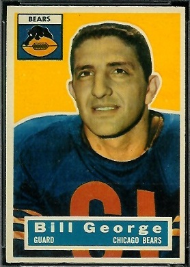 Bill George 1956 Topps football card