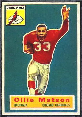 Ollie Matson 1956 Topps football card