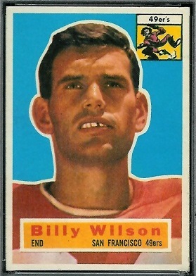 Billy Wilson 1956 Topps football card