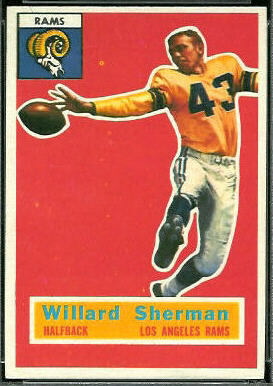 Will Sherman 1956 Topps football card