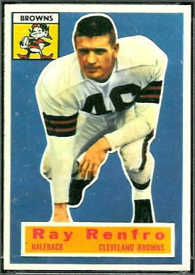 Ray Renfro 1956 Topps football card