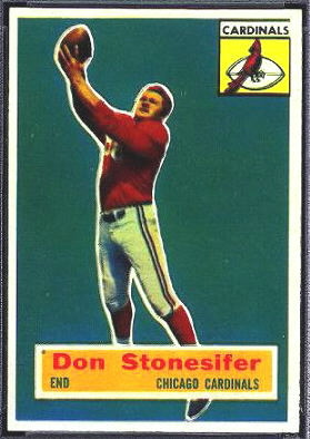 Don Stonesifer 1956 Topps football card