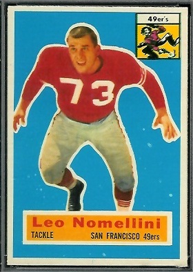 Leo Nomellini 1956 Topps football card