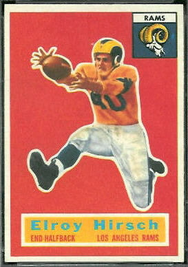 Elroy Hirsch 1956 Topps football card