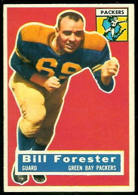 Bill Forester 1956 Topps football card