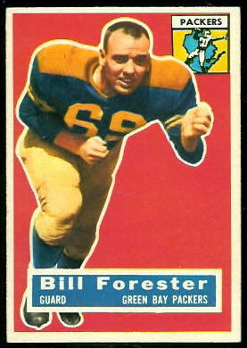 Bill Forester 1956 Topps football card Bill Forester 1956 Topps football card