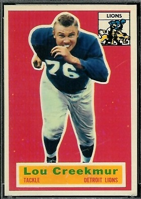 Lou Creekmur 1956 Topps football card