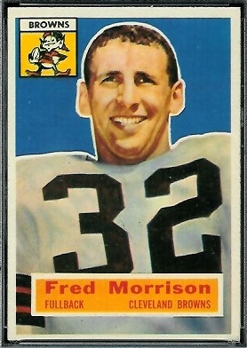 Fred Morrison 1956 Topps football card