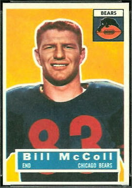 Bill McColl 1956 Topps football card