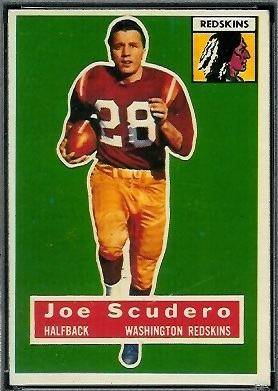 Joe Scudero 1956 Topps football card