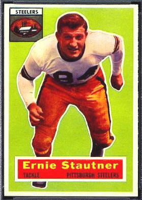 Ernie Stautner 1956 Topps football card