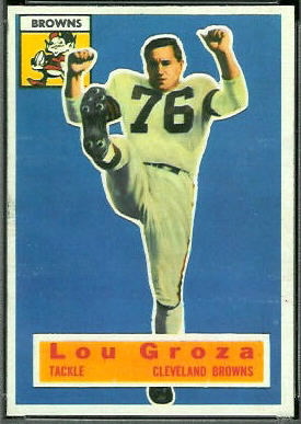 Lou Groza 1956 Topps football card