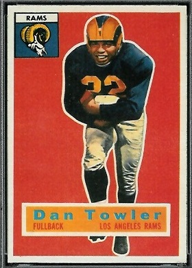 Dan Towler 1956 Topps football card