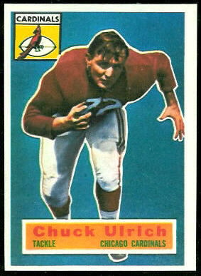 Chuck Ulrich 1956 Topps football card