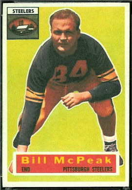 Bill McPeak 1956 Topps football card