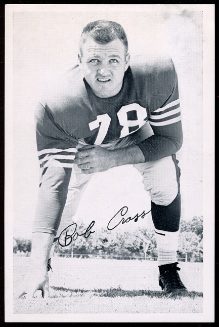 Bobby Cross 1957 49ers Team Issue football card