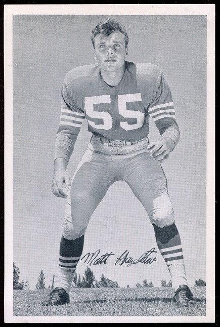 Matt Hazeltine 1957 49ers Team Issue football card