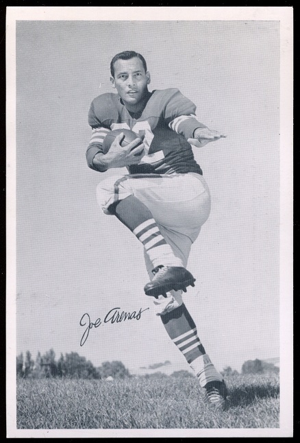 Joe Arenas 1957 49ers Team Issue football card