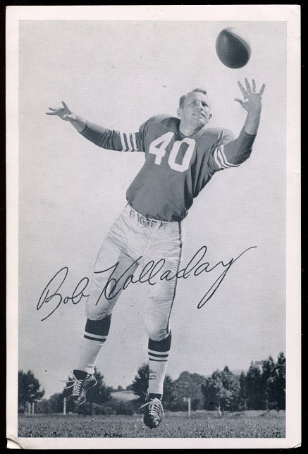 Bob Holladay 1957 49ers Team Issue football card