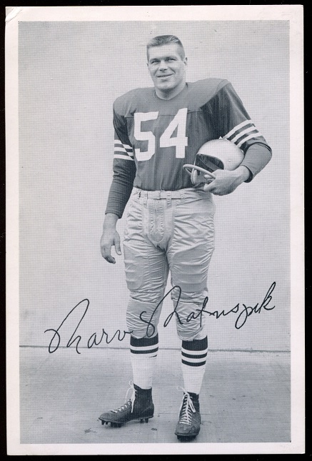 Marv Matuszak 1957 49ers Team Issue football card