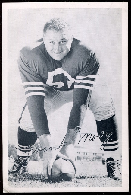 Frank Morze 1957 49ers Team Issue football card