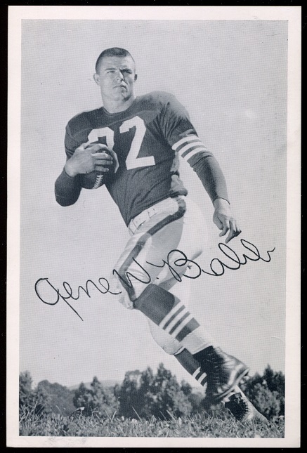 Gene Babb 1957 49ers Team Issue football card