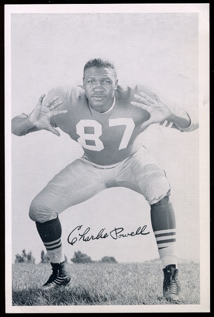 Charlie Powell 1957 49ers Team Issue football card