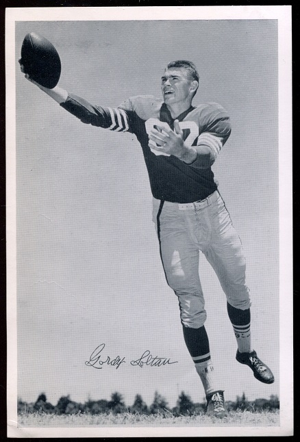 Gordon Soltau 1957 49ers Team Issue football card