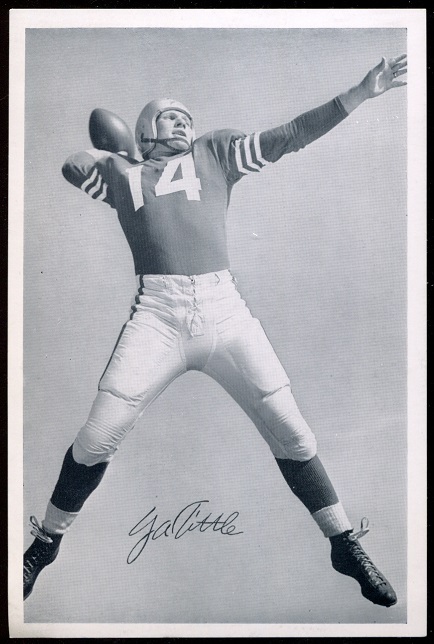 Y.A. Tittle 1957 49ers Team Issue football card