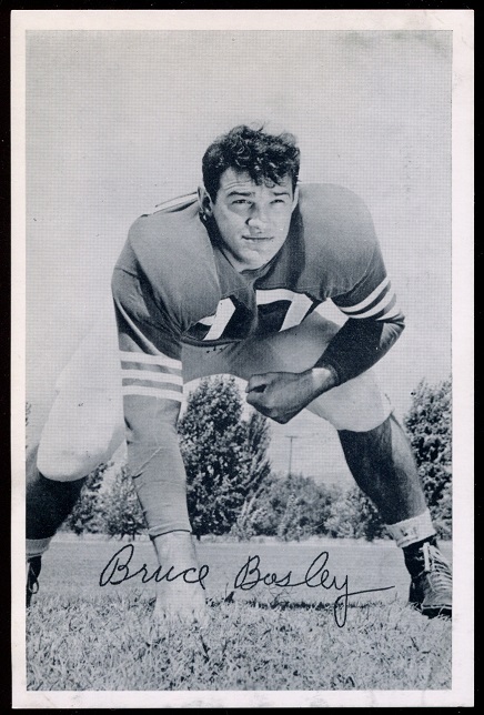 Bruce Bosley 1957 49ers Team Issue football card