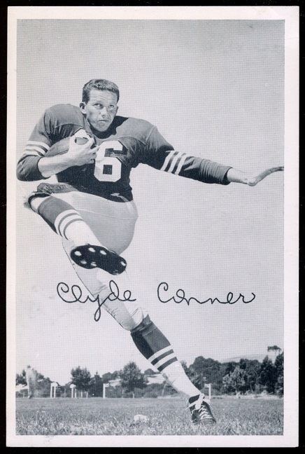 Clyde Conner 1957 49ers Team Issue football card