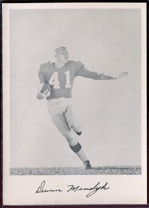 Ken MacAfee 1957 Giants Team Issue football card