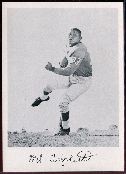 Mel Triplett 1957 Giants Team Issue football card