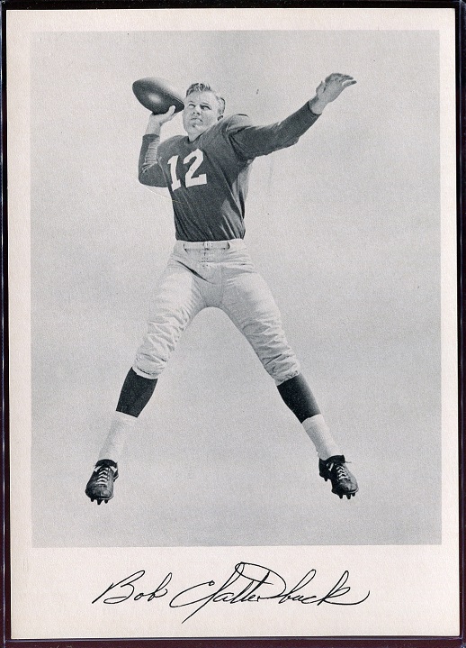 Bob Clatterbuck 1957 Giants Team Issue football card