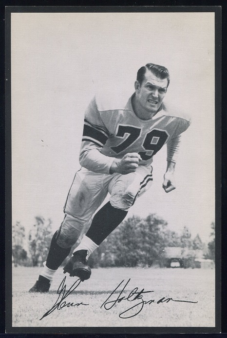 Glenn Holtzman 1957 Rams Team Issue football card