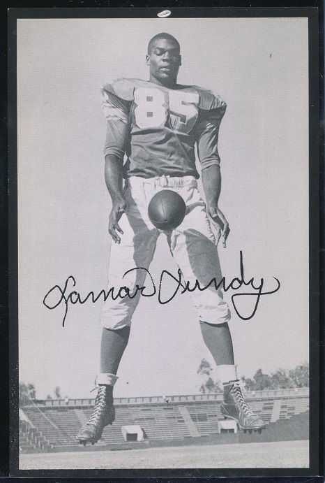 Lamar Lundy 1957 Rams Team Issue football card