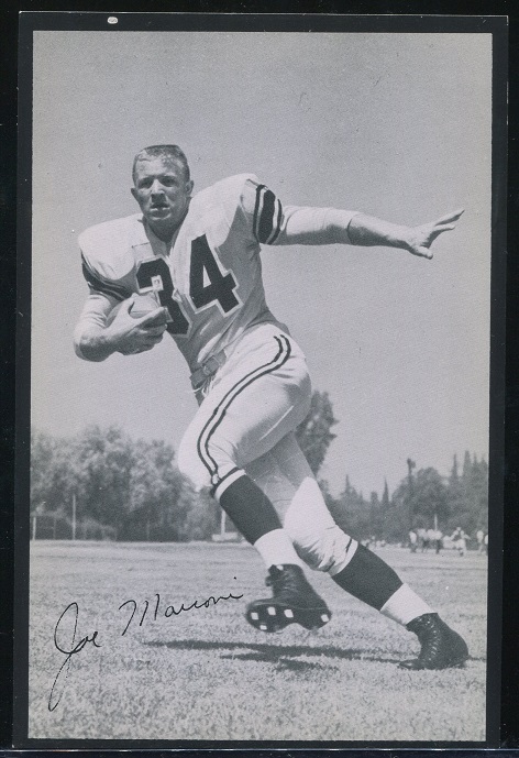 Joe Marconi 1957 Rams Team Issue football card