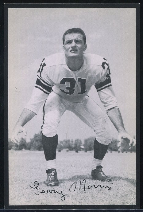 Larry Morris 1957 Rams Team Issue football card