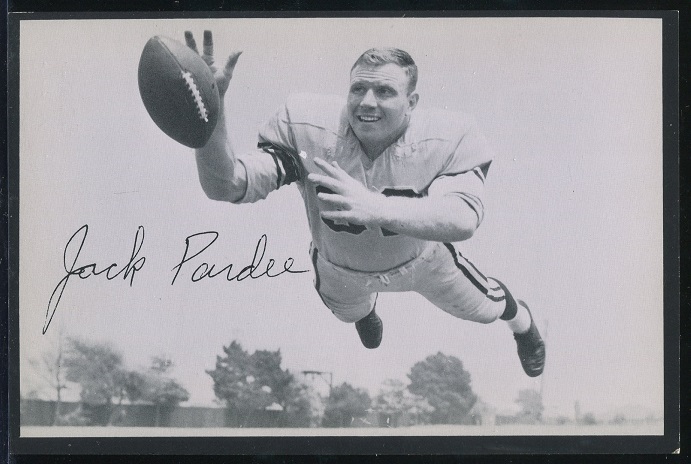 Jack Pardee 1957 Rams Team Issue football card Jack Pardee 1957 Rams Team Issue football card