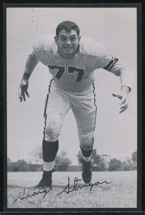 George Strugar 1957 Rams Team Issue football card