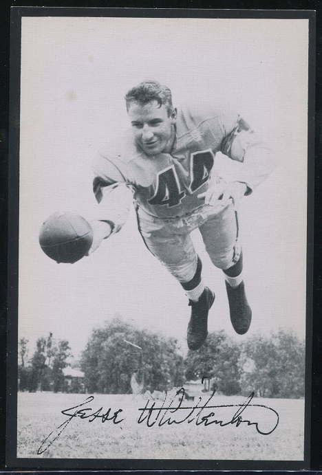 Jesse Whittenton 1957 Rams Team Issue football card