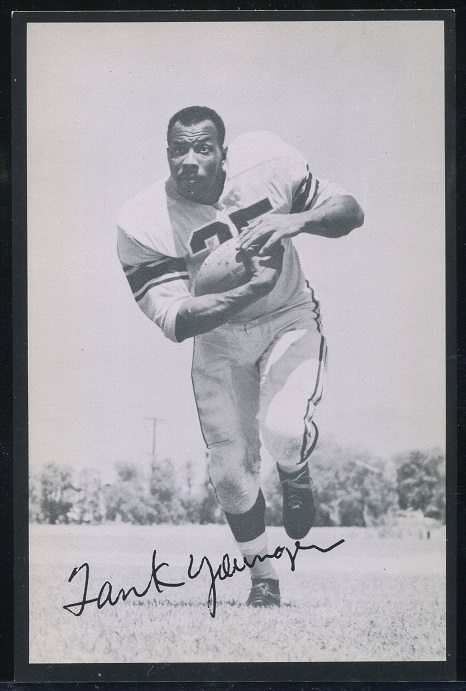Tank Younger 1957 Rams Team Issue football card