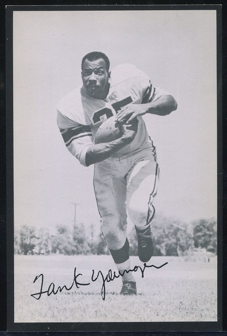 Tank Younger 1957 Rams Team Issue football card Tank Younger 1957 Rams Team Issue football card