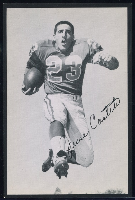 Jesse Castete 1957 Rams Team Issue football card
