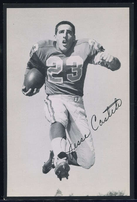 Jesse Castete 1957 Rams Team Issue football card Jesse Castete 1957 Rams Team Issue football card