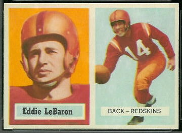 Eddie LeBaron 1957 Topps football card