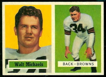 Walt Michaels 1957 Topps football card